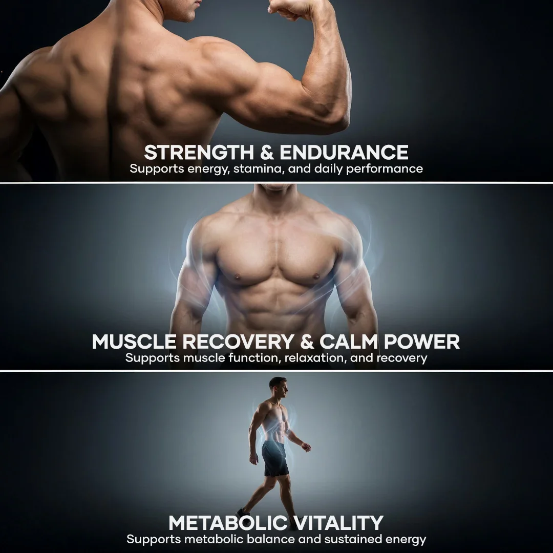 AlphaSteron Capsules with Maca Root, Magnesium & Berberine : Vitality, Strength & Metabolic Support (60N) - Image 5