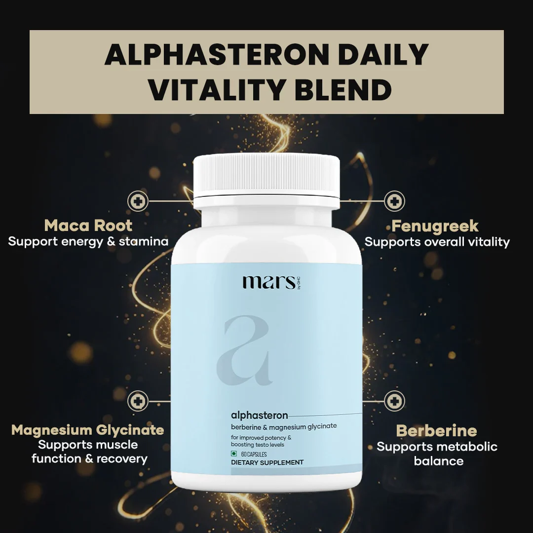 AlphaSteron Capsules with Maca Root, Magnesium & Berberine : Vitality, Strength & Metabolic Support (60N) - Image 9