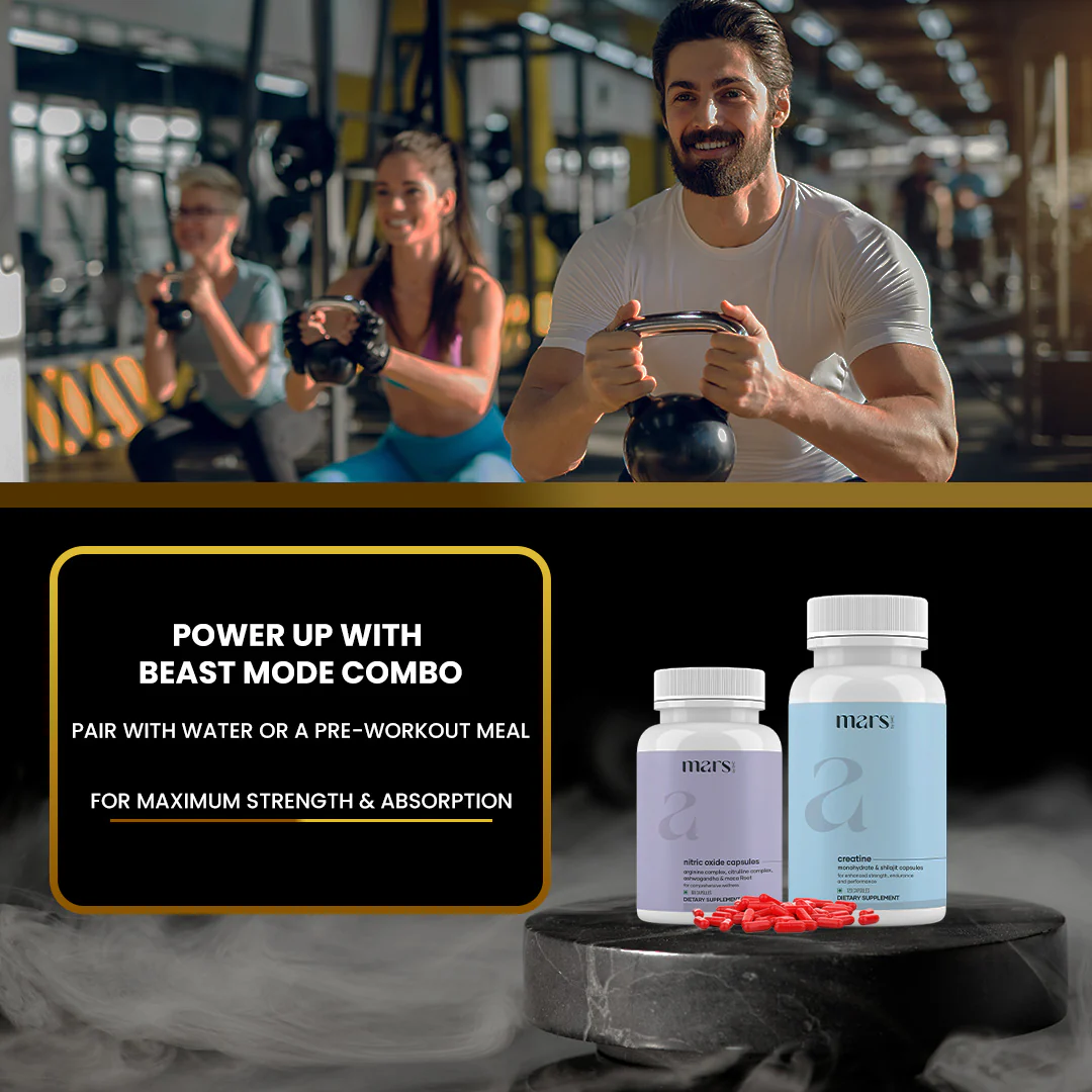 Beast Mode Combo: Powered by Nitric Oxide & Creatine Capsules - Image 6