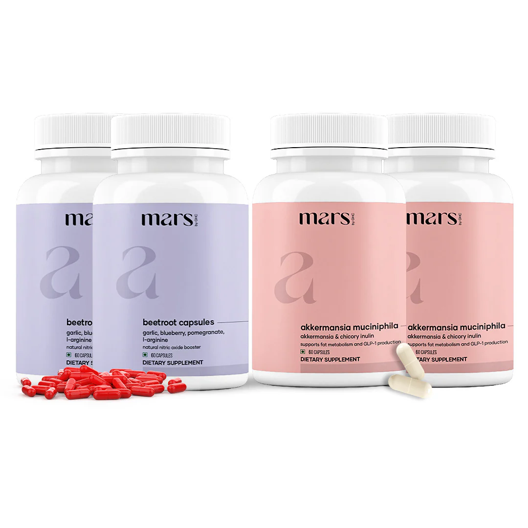 FusionFlow GLP-1 Combo: Mars Beetroot Nitric Oxide Booster & Mars Akkermansia Muciniphila Capsules - Image 6