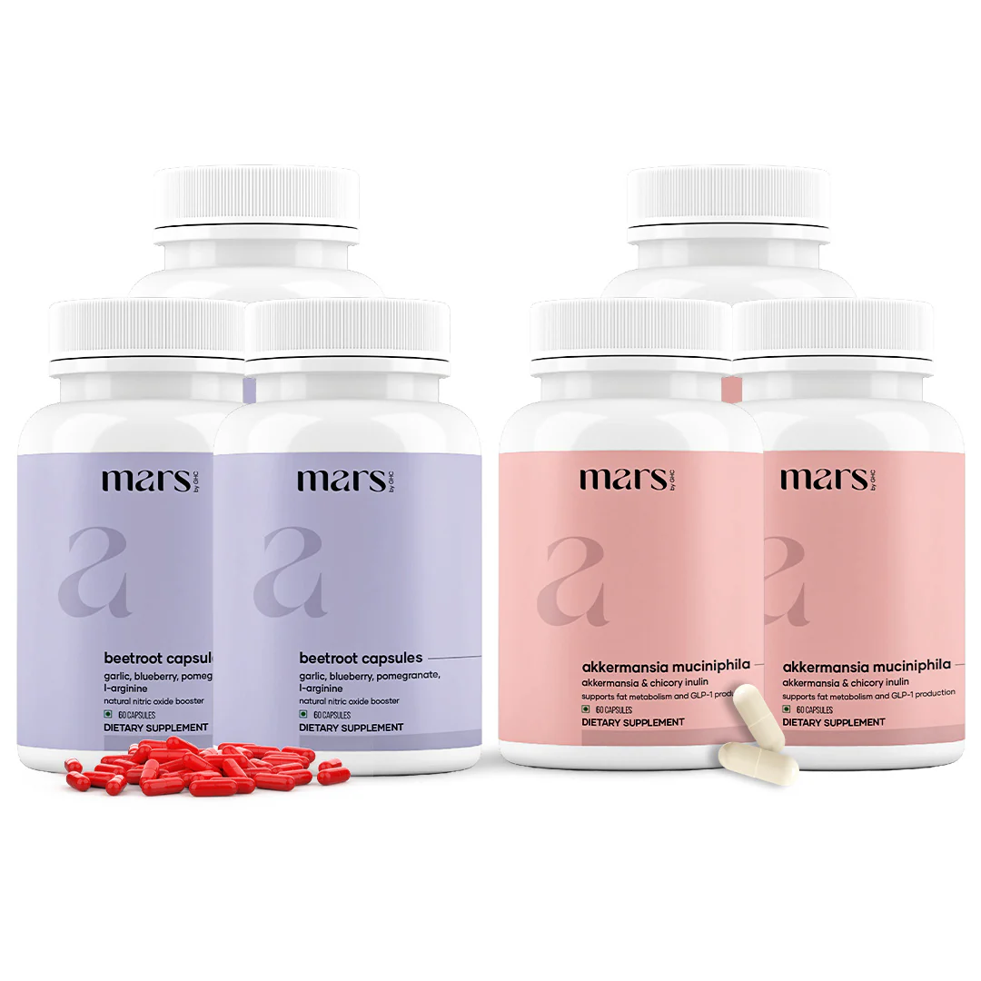 FusionFlow GLP-1 Combo: Mars Beetroot Nitric Oxide Booster & Mars Akkermansia Muciniphila Capsules - Image 7