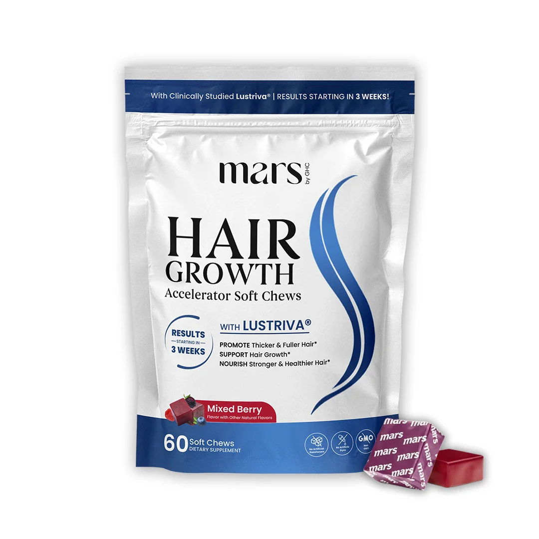 Hair Growth Accelerator Soft Chews: Powered by Lustriva