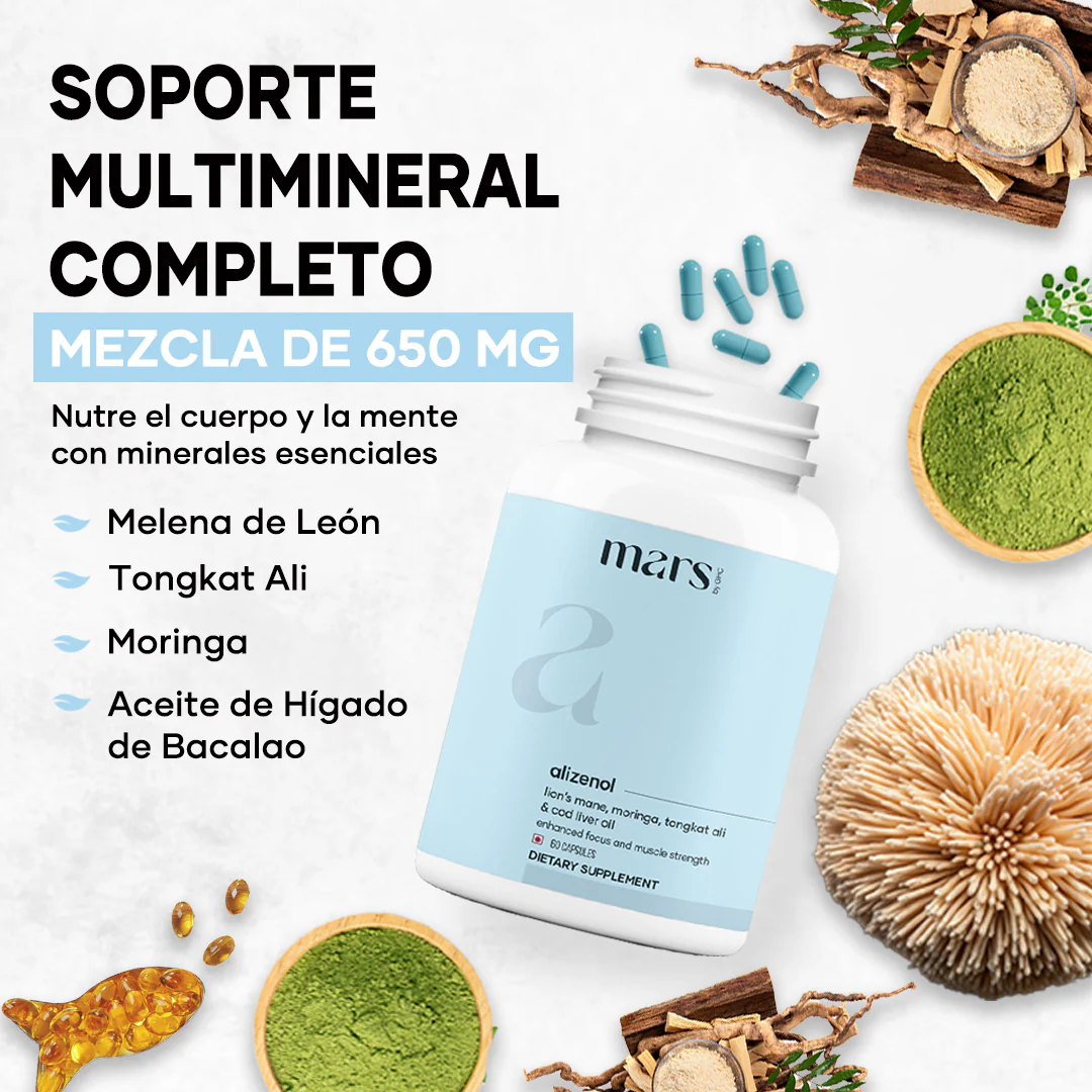 Mars Alizenol - Potenciado por Tongkat Ali, Moringa y Melena de León - Image 2