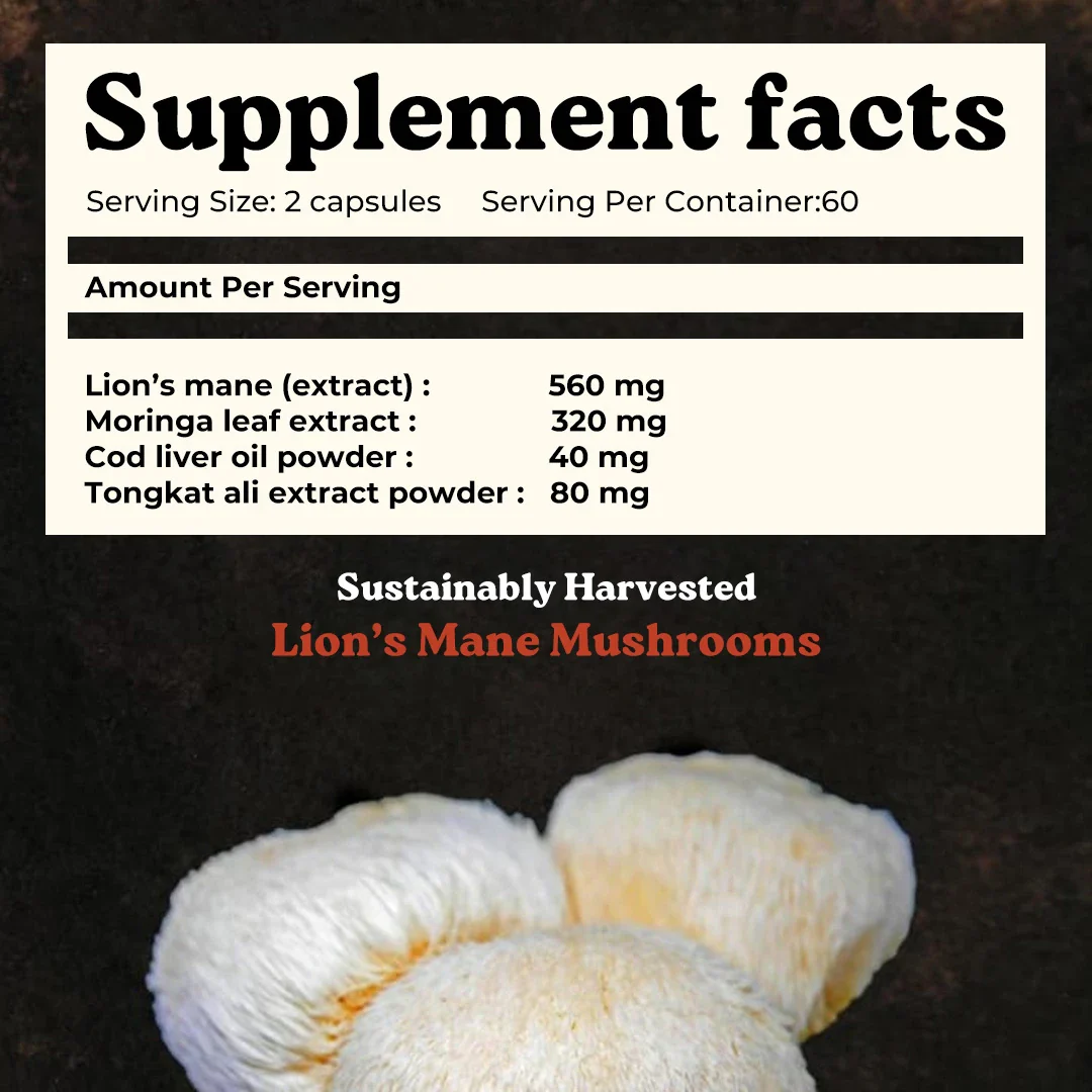 Mars Alizenol - Powered By Tongkat Ali, Moringa, Lions Mane - Image 3