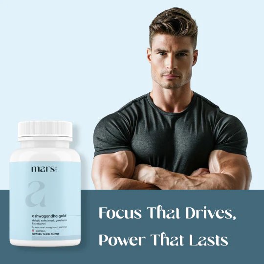 Mars Ashwagandha Gold – Energy, Strength, and Endurance Formula Powered with Shilajit & Gokshura - Image 5
