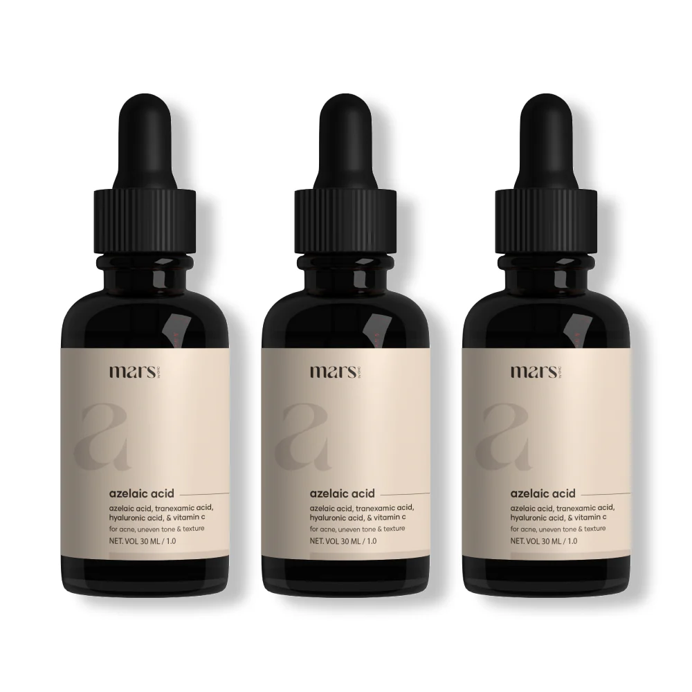 Mars Azelaic Acid Serum: Powered by Azelaic Acid, Tranexamic Acid & Hyaluronic Acid – Advanced Skin Refining Serum for Pores, Uneven Tone & Texture (30ml) - Image 12