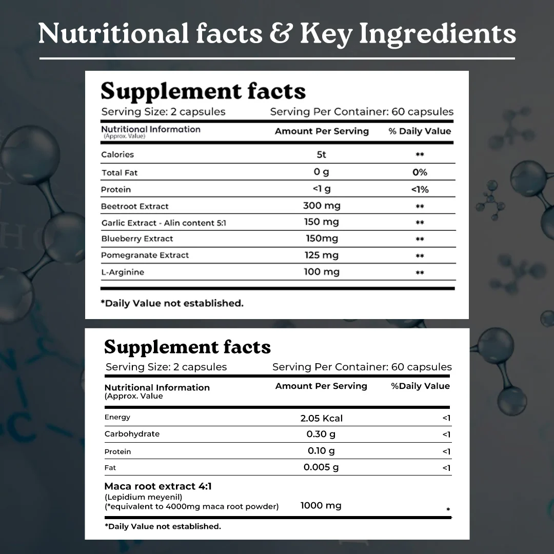 Mars Big G Combo: Powered by Nitric Oxide Booster & Maca Root Capsules - Image 5