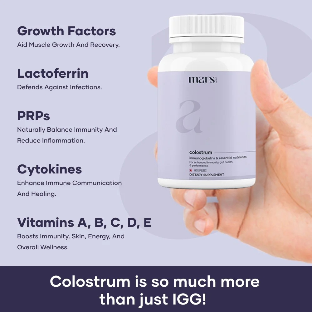 Mars Colostrum Capsules – Immune Boost, Gut Health, and Muscle Recovery Support - Image 2