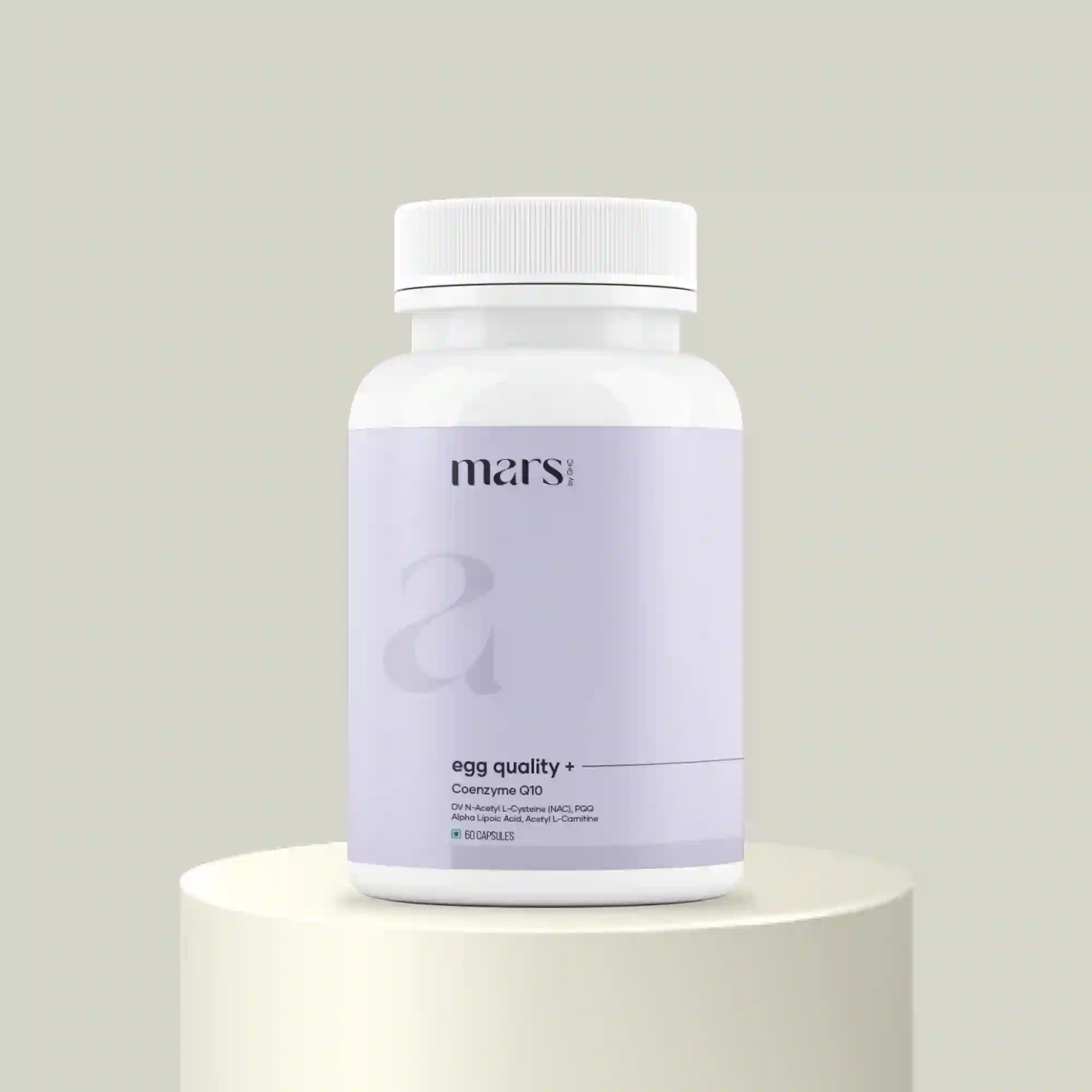 Mars Egg Quality+ Capsules with CoQ10, Alpha Lipoic Acid - Cellular Vitality, Ovarian Health & Egg Quality Support