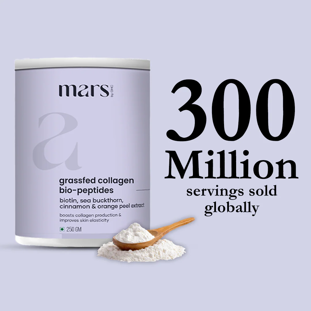 Mars Grassfed Collagen Bio-Peptides: Powered with 18 Grams Protein