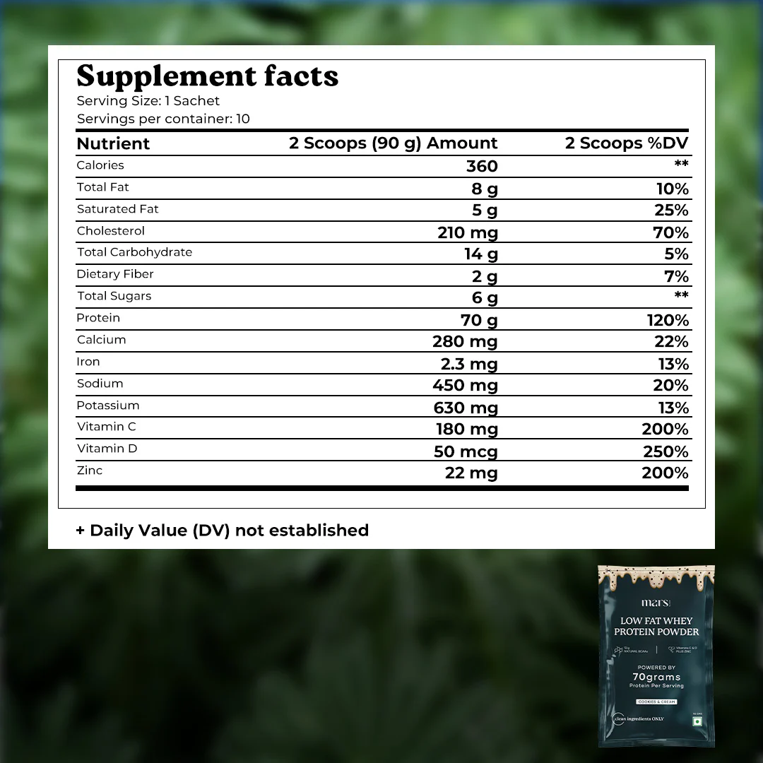 Mars Low Fat Whey Protein Powder - Image 5