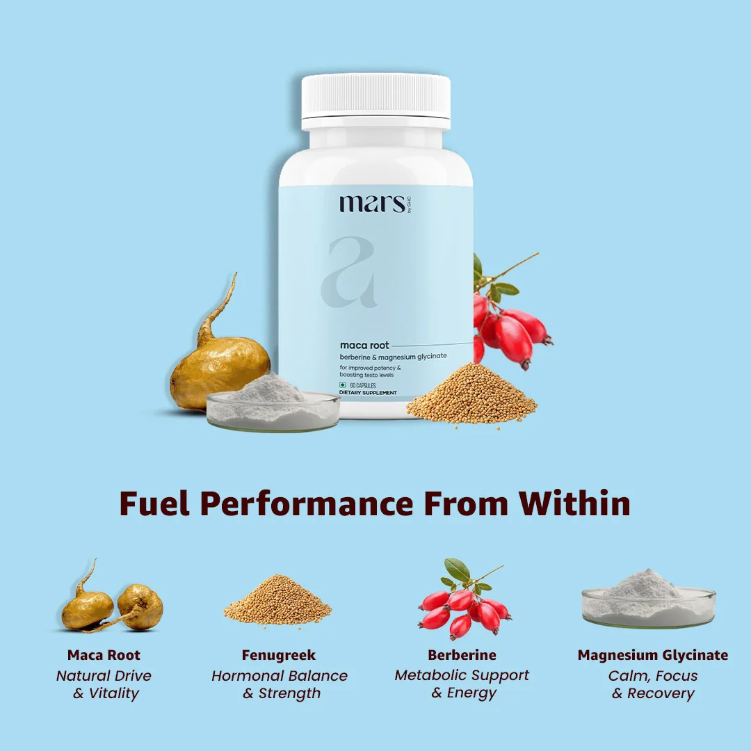 Mars Maca Root Capsules with Maca root, Berberine & Magnesium – Drive, Energy, Stamina & Performance Support - Image 10