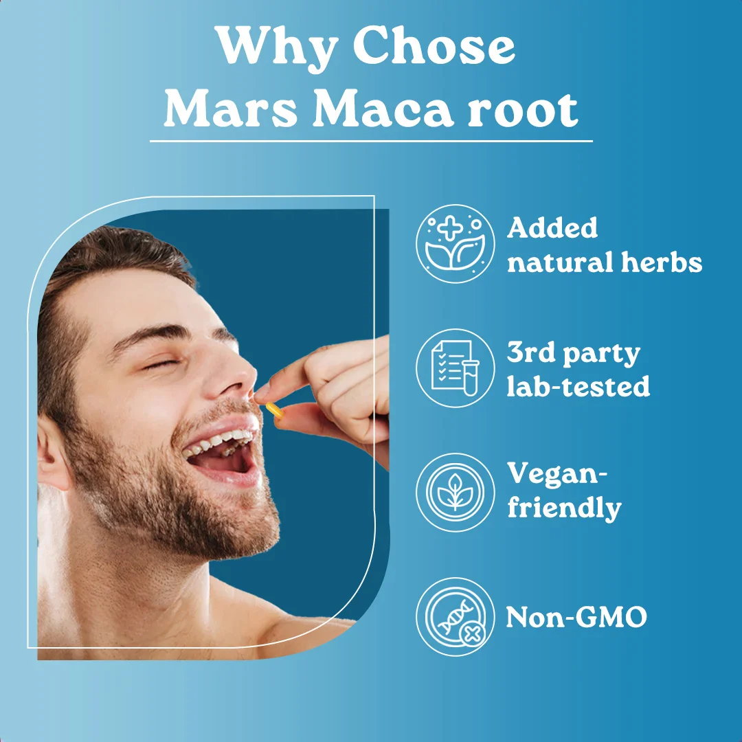 Mars Maca Root Capsules with Maca root, Berberine & Magnesium – Drive, Energy, Stamina & Performance Support - Image 12