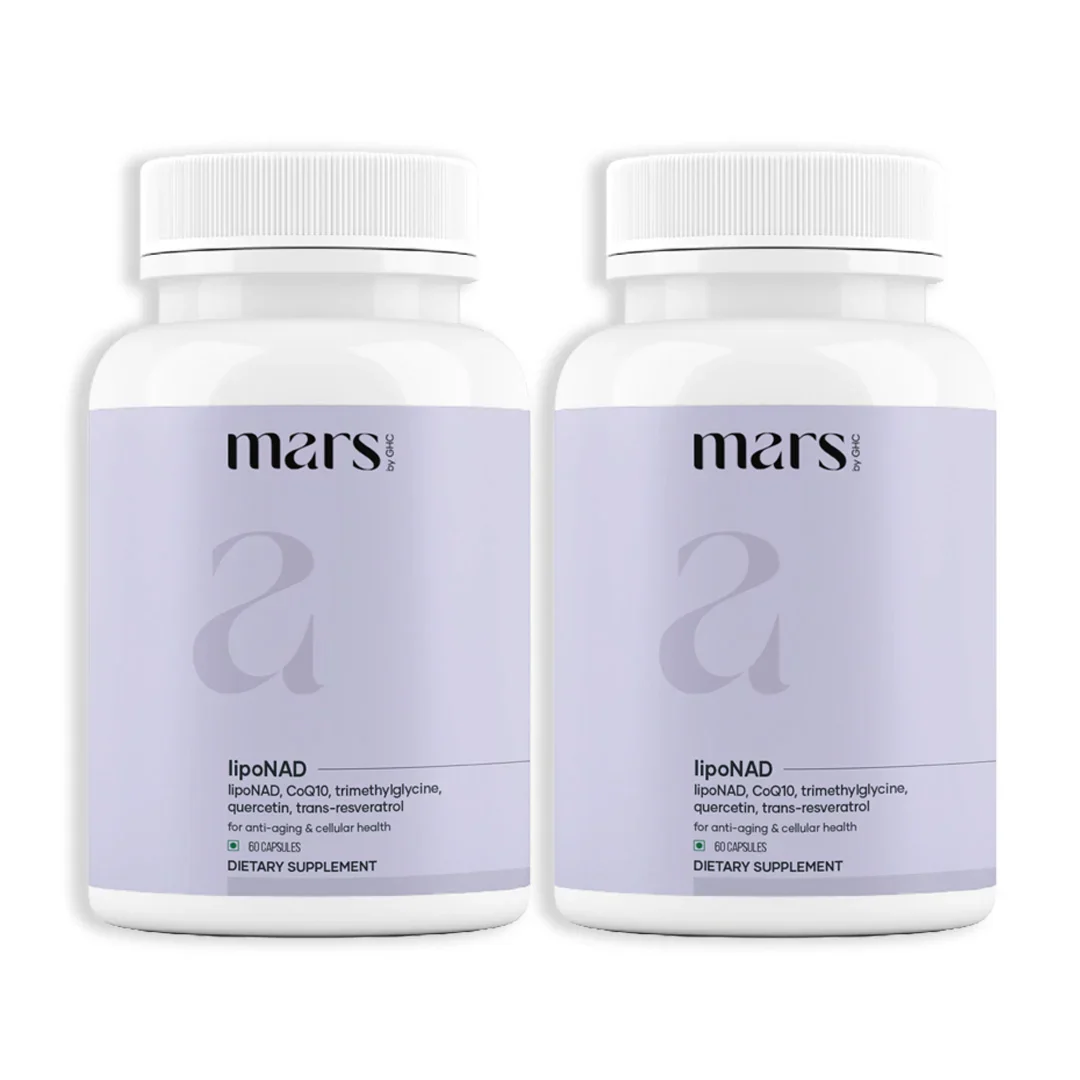 Mars lipoNAD+ Capsules with Trans-Resveratrol & Trimethylglycine – Anti-Ageing, Skin Health & Cellular Longevity Support - Image 2