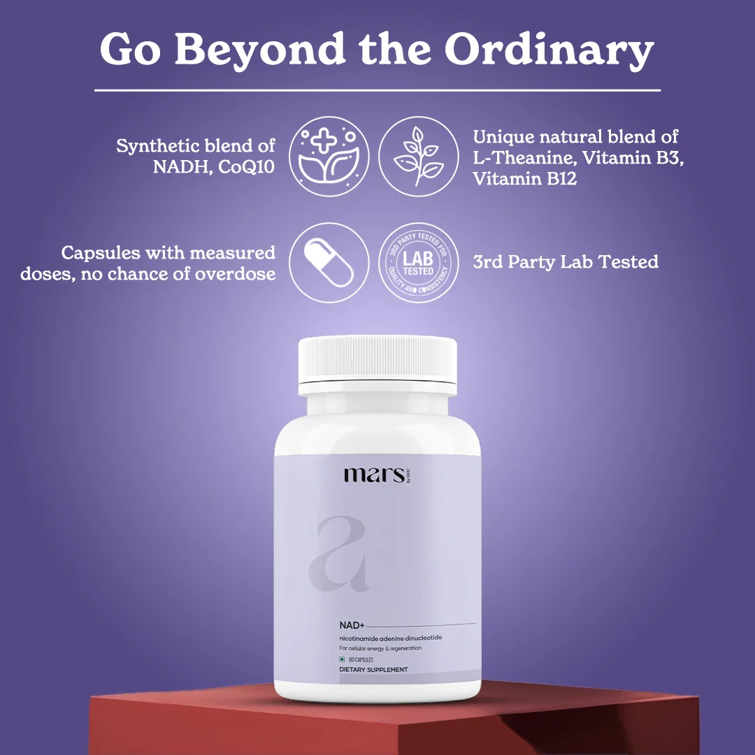 Mars NAD+ Anti-Aging Max – Energy, Brain Health & Longevity (60N) - Image 2