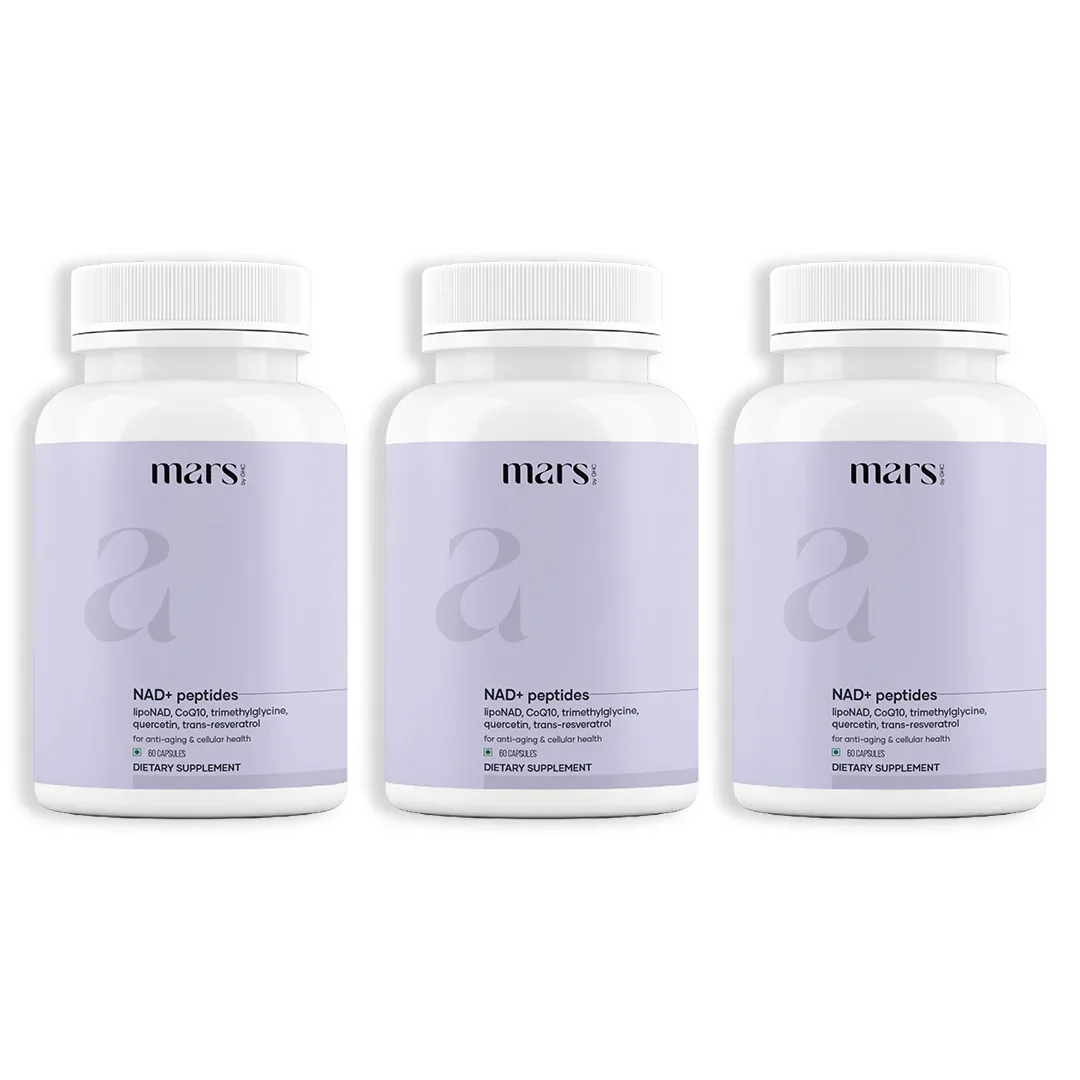 Mars NAD+ Peptides with LipoNAD & Trans-Resveratrol – Anti-Ageing, Brain Health & Longevity Support (60 Capsules) - Image 3