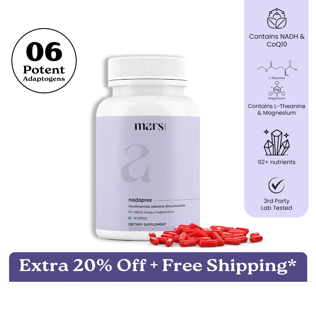 Mars NADoPrex: A NAD & CoQ10 Booster For Metabolism, Gut Health, & Energy