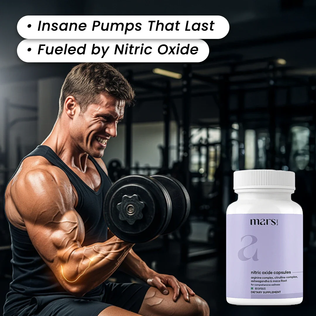 Mars Nitric Oxide capsules: A Natural Nitric Oxide Booster For Muscle Pump, Endurance and Strength - Image 2