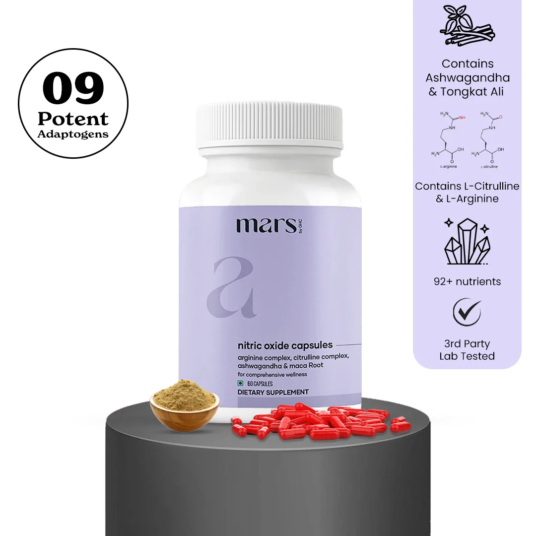 Mars Nitric Oxide Capsule: A Natural Circulation & Energy Booster for Stamina, Focus & Recovery
