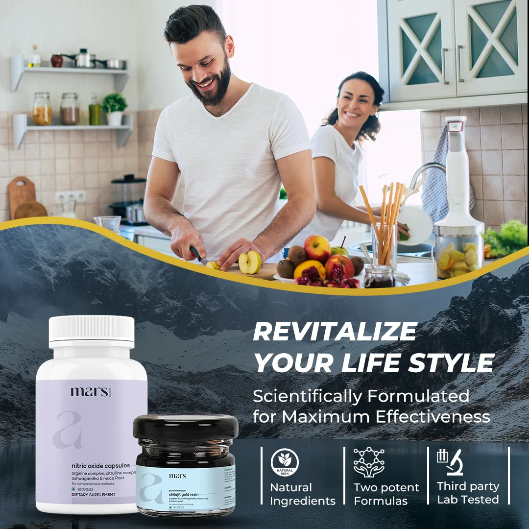 Mars Nitro Boost+ - Pure Himalayan Shilajit Gold Resin & Nitric Oxide Capsules - Image 14