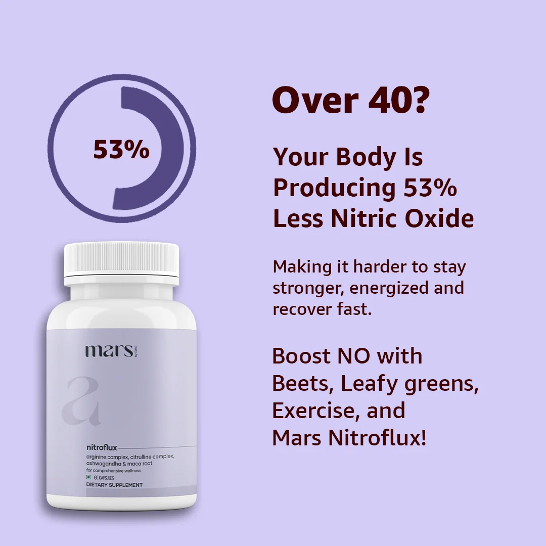 Mars NitroFlux Capsules with L-Arginine, L-Citrulline & Adaptogens – Blood Flow, Pump & Performance Support (60N) - Image 5
