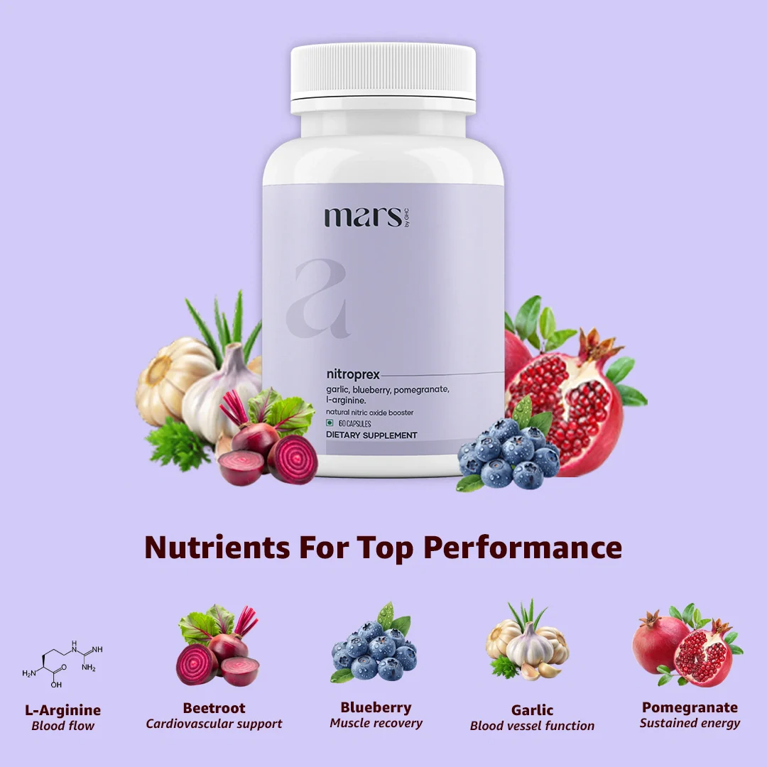 Mars NitroPrex with L-Arginine & Beetroot - Blood Flow, Size & Bedroom Performance (60N) - Image 10