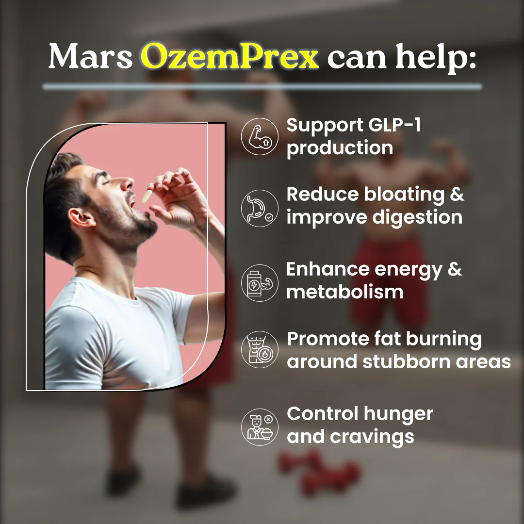 Mars OzemPrex: A Natural Akkermansia Booster with Improved GLP-1 Production, Gut Health & Calorie Control - Image 3