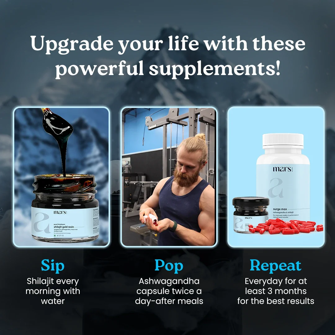 Mars Power Pack: Pure Himalayan Shilajit Gold Resin & Natural Ashwagandha Caps - Image 5
