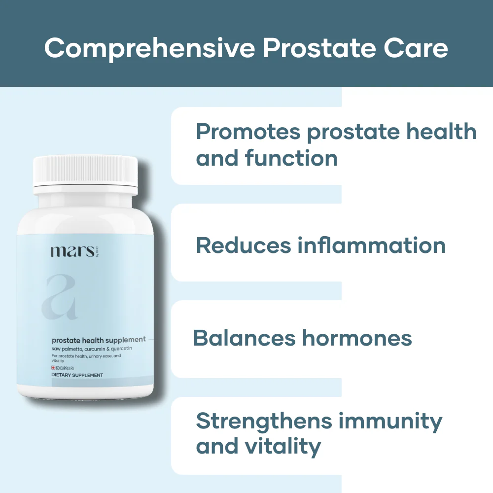 Mars Prostate Health Supplement: Powered with Saw Palmetto, Curcumin, & Quercetin (60N) - Image 4