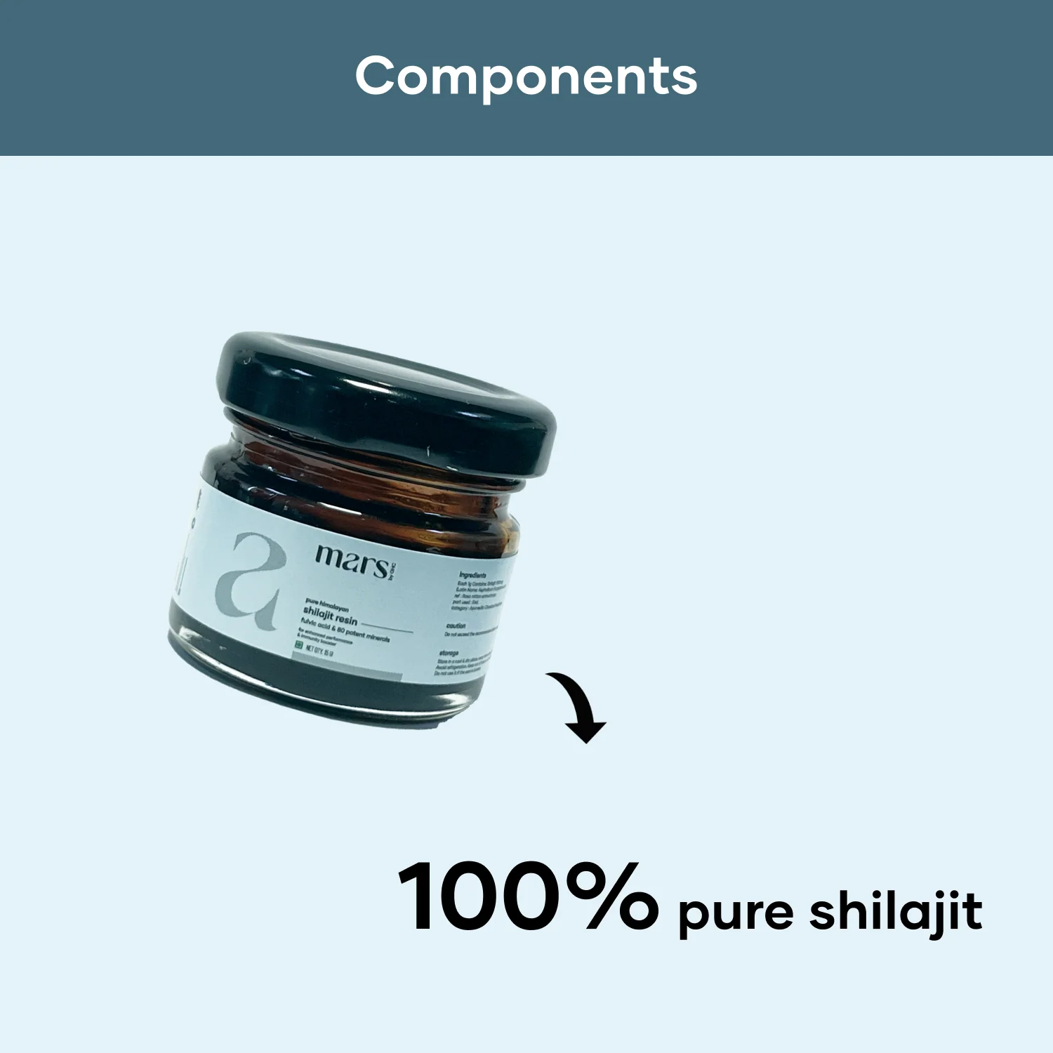 Mars Pure Himalayan Shilajit (Resin) - 15g - Image 2
