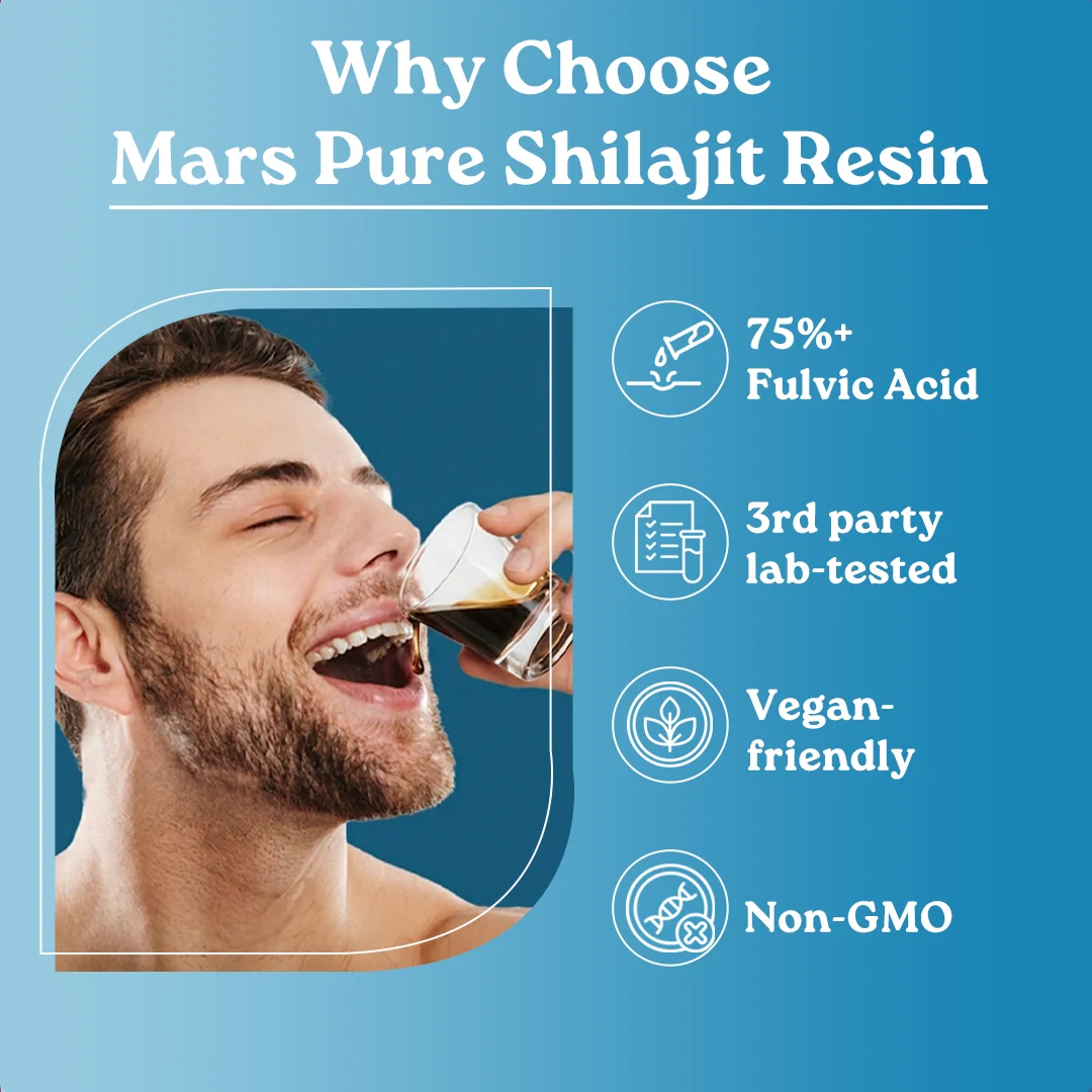 Mars Pure Himalayan Shilajit Resin with 75%+ Fulvic Acid - Natural Energy, Stamina & Vitality Support - Image 12