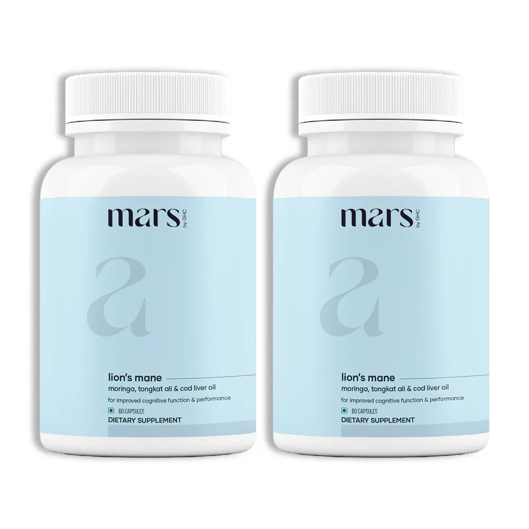 Mars Lions Mane Caps: Energy & Mental Support Supplement With Tongkat Ali & Moringa - Image 2