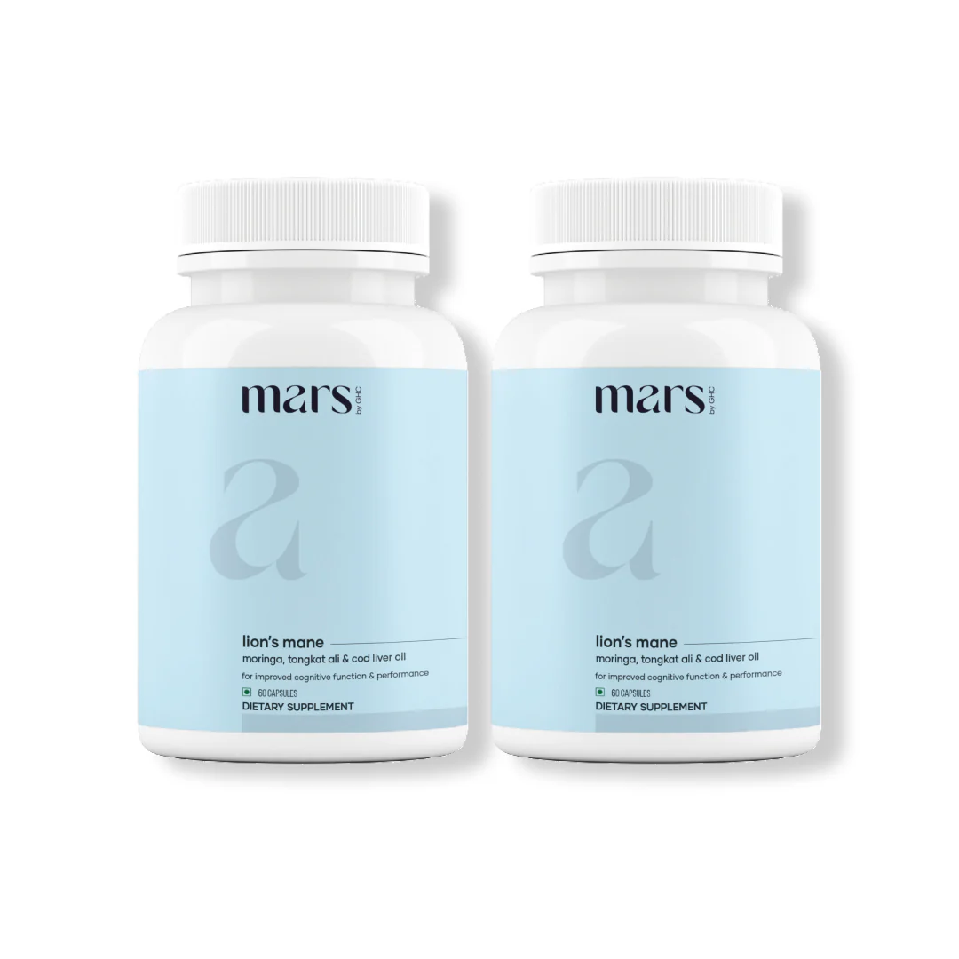 Mars Pure Lion's Mane Caps: Powered with Moringa, Tongkat Ali & Cod Liver Oil (60 N) - Image 9