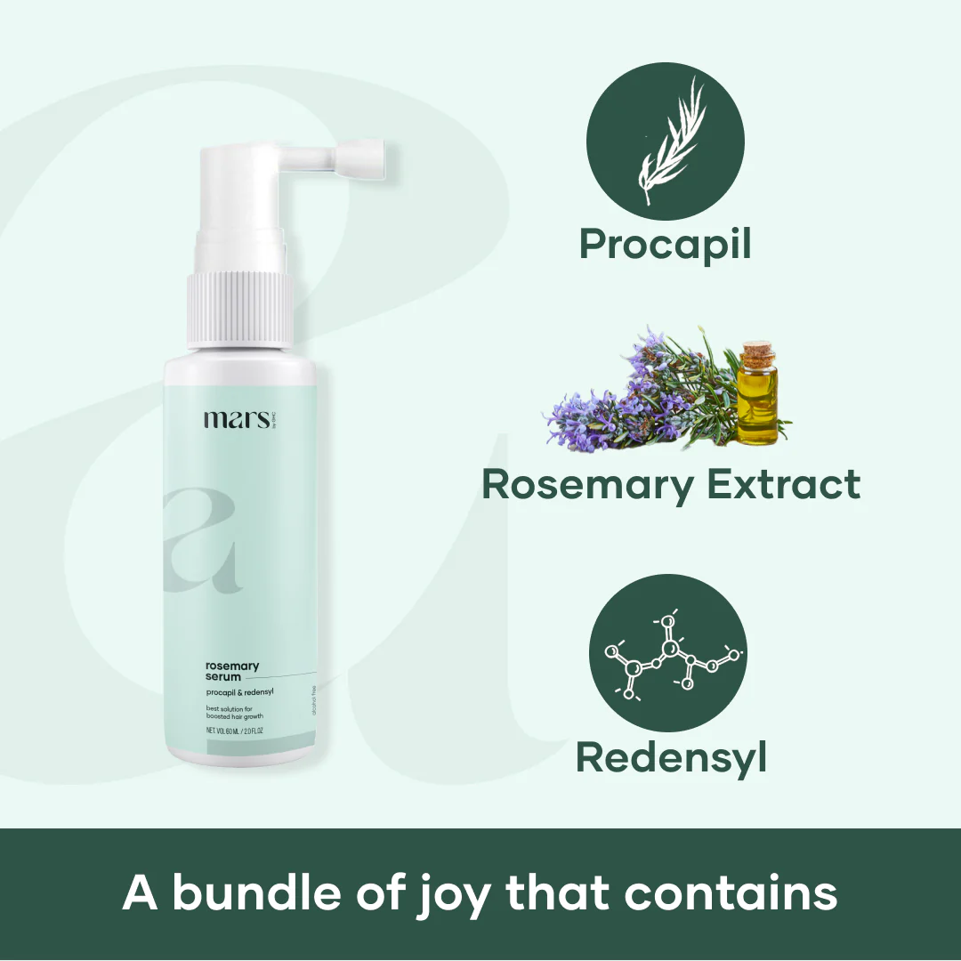 Mars Rosemary Hair Growth Serum - Powered with Redensyl & Procapil - Image 2