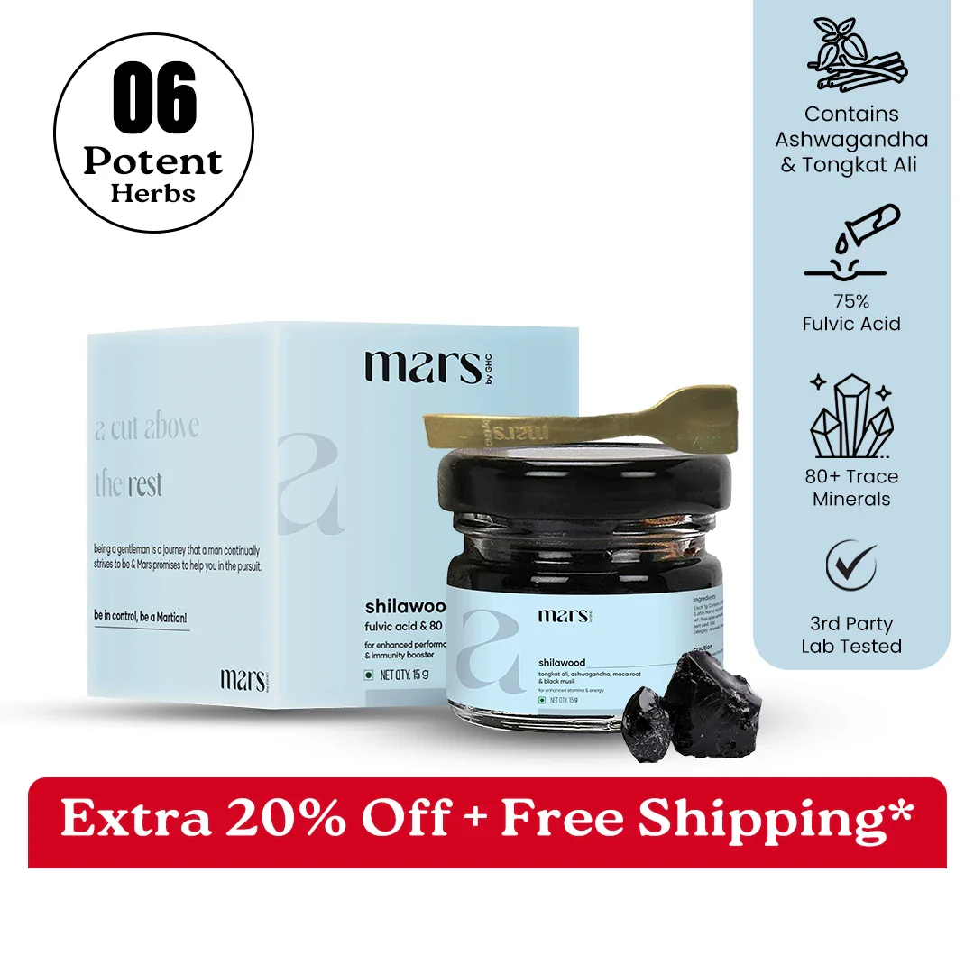Mars ShilaWood: A T- Level & Performance Booster For Better Drive, Vigour, & Stamina