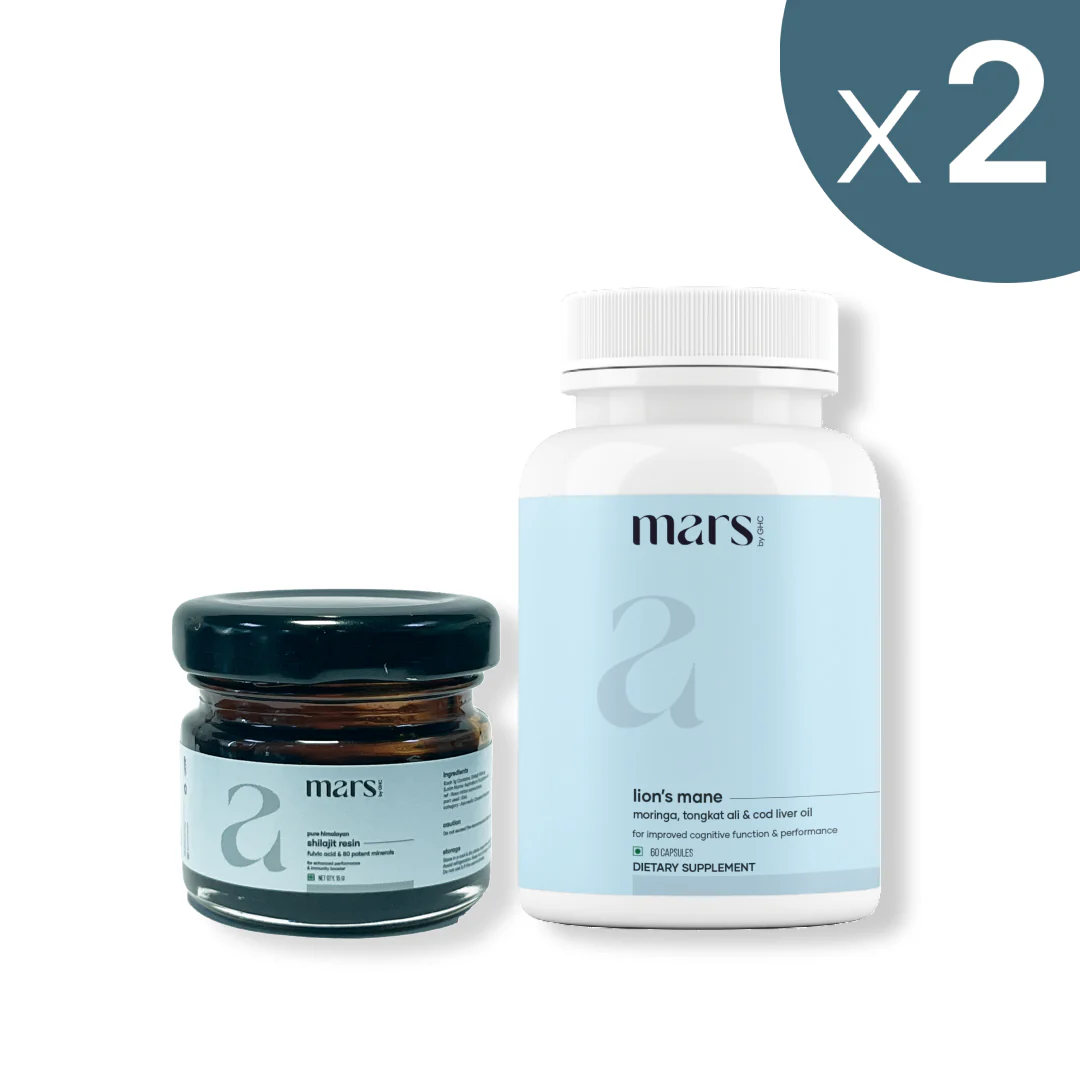 Mars Strength Max Combo: Pure Himalayan Shilajit & Lion’s Mane Caps Powered With Tongkat Ali - Image 8