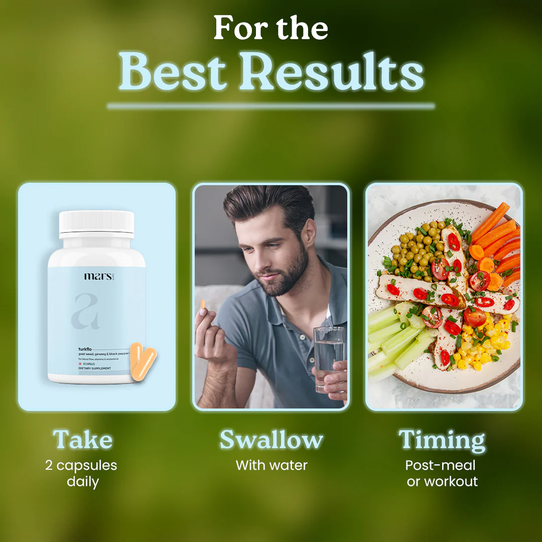 Mars TurkFlo: A Natural T-Level Booster For Better Blood Flow, Energy & Bedroom Game - Image 5