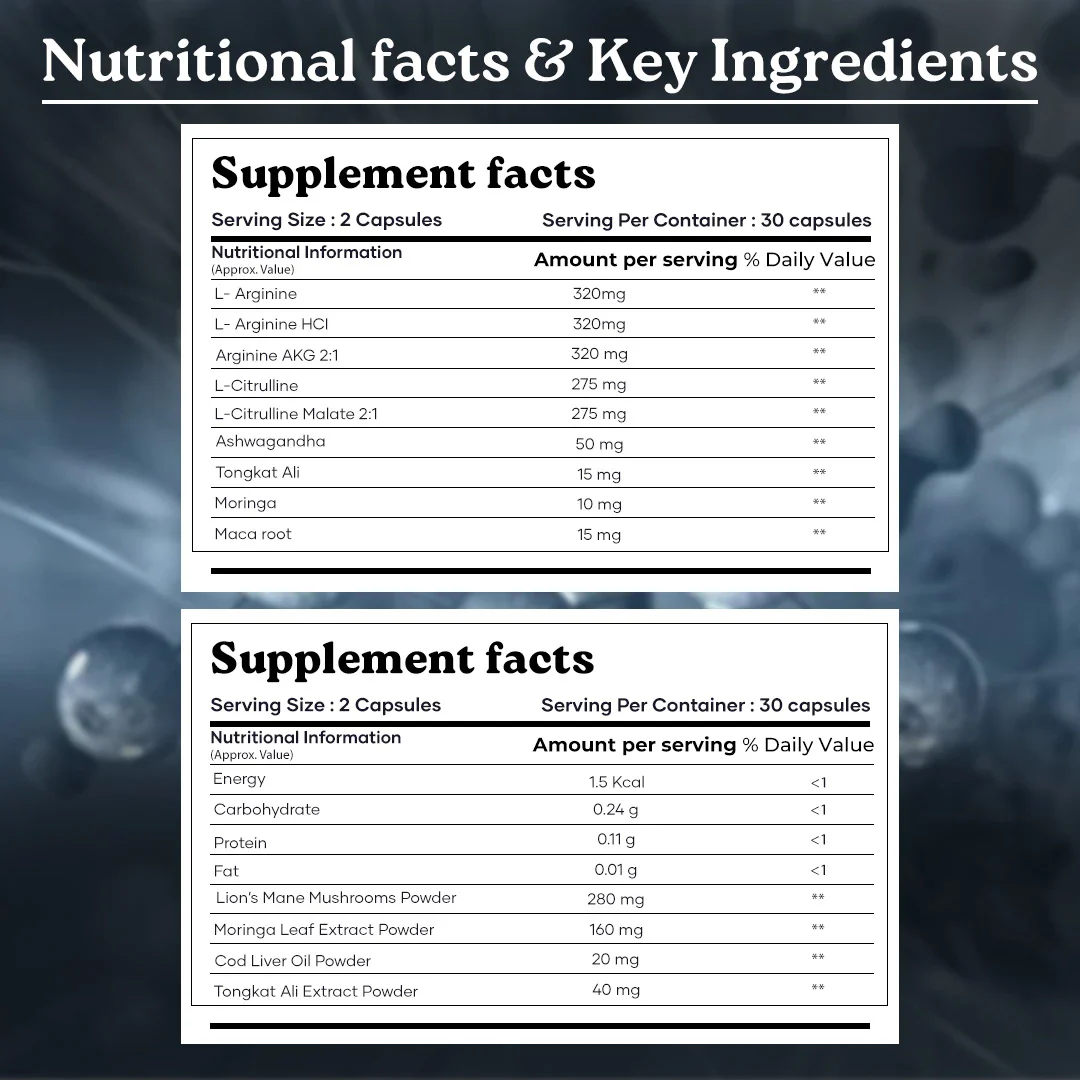 Mars Vitality Max - A Lion’s Mane & Nitric Oxide Combo for Better Stamina & Performance - Image 7