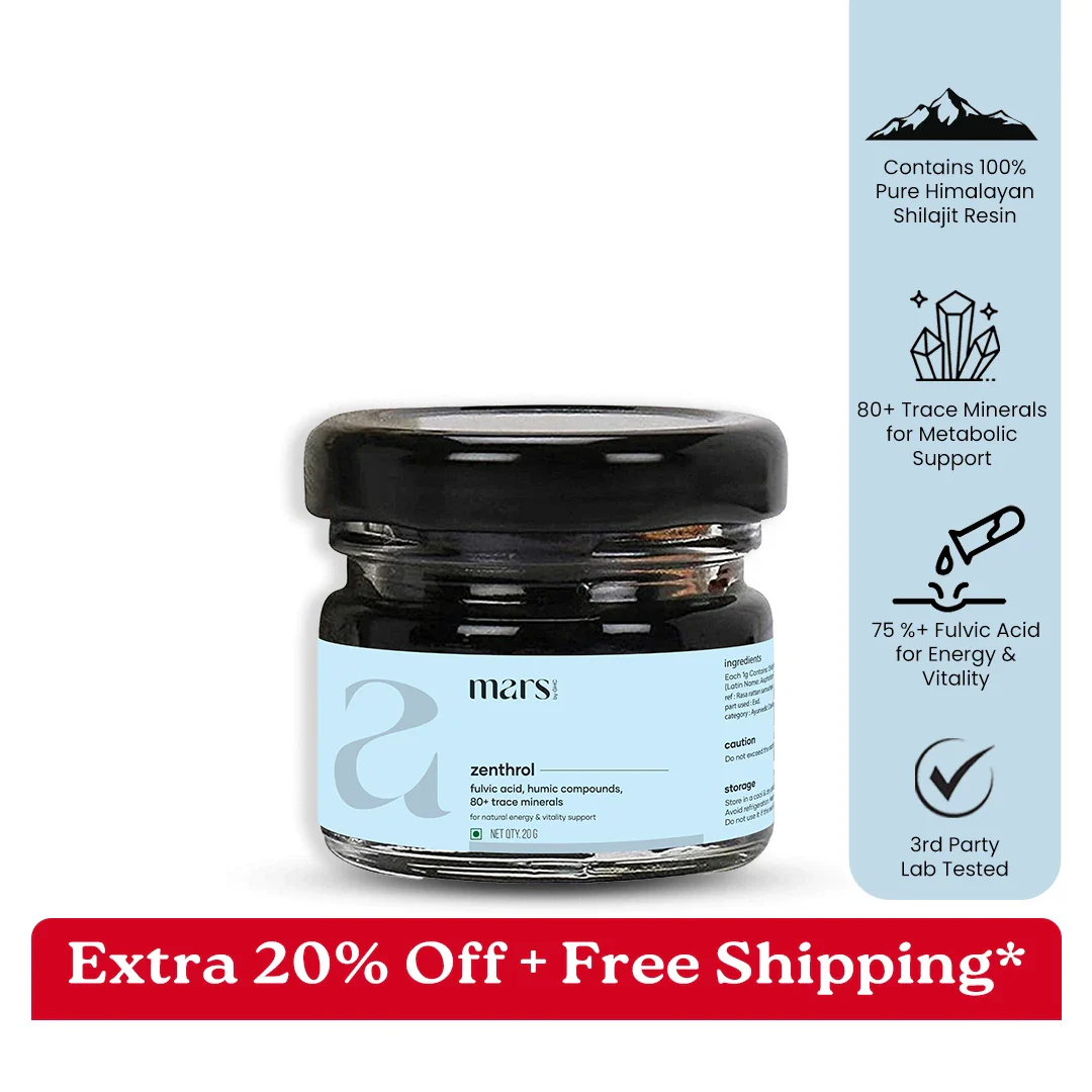 Mars Zenthrol powered with Pure Himalayan Shilajit Resin – Strength, Drive & Recovery Support