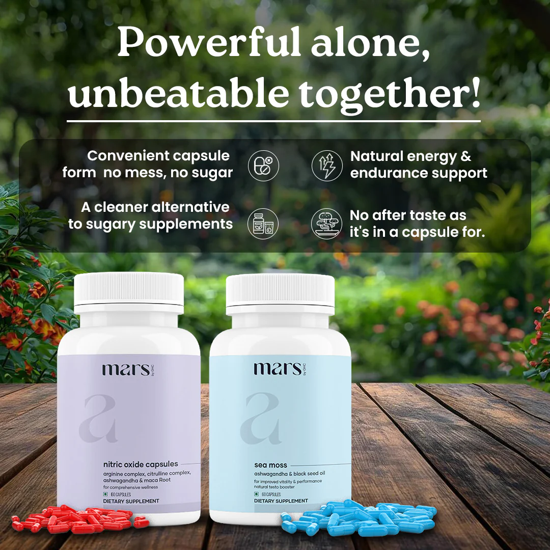 MaxDrive Combo: Powered by Nitric Oxide & Sea Moss Capsules - Image 3