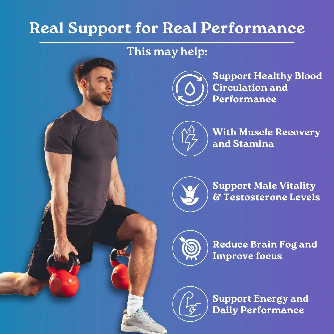 Mars Muscle Max Combo with Nitric Oxide Boosters & Lion’s Mane – Circulation, Energy & Testosterone - Image 6